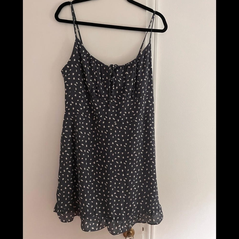 Abercrombie & Fitch blue with white spots mini dress . Size L